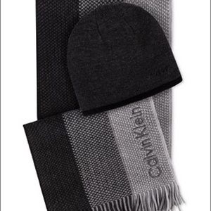 Brand new CALVIN KLEIN scarf & hat